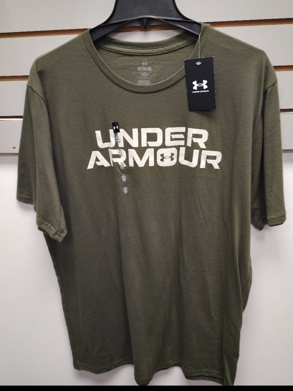 Under Armour Olive Green Short Sleeve Logo Tee